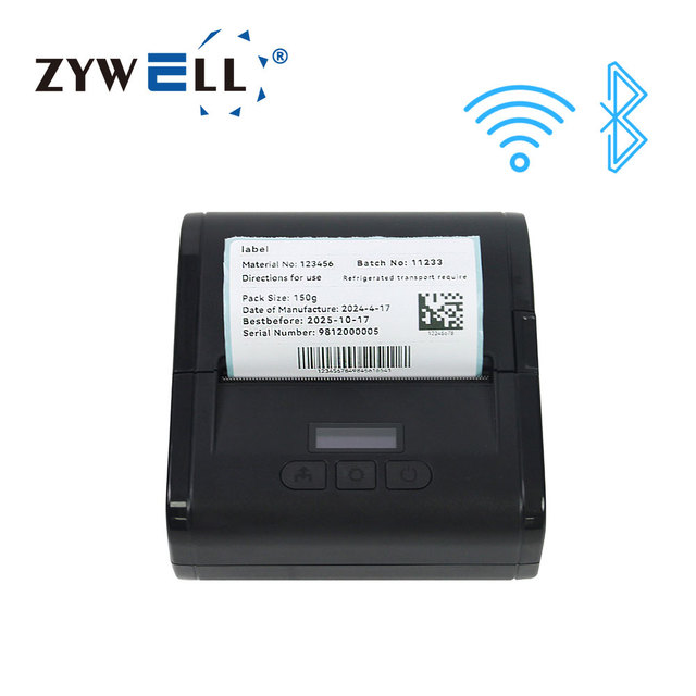 NEW Portable Inkless Thermal Barcode Sticker Printer with Screen bluetooth Wifi Mini Label Printer