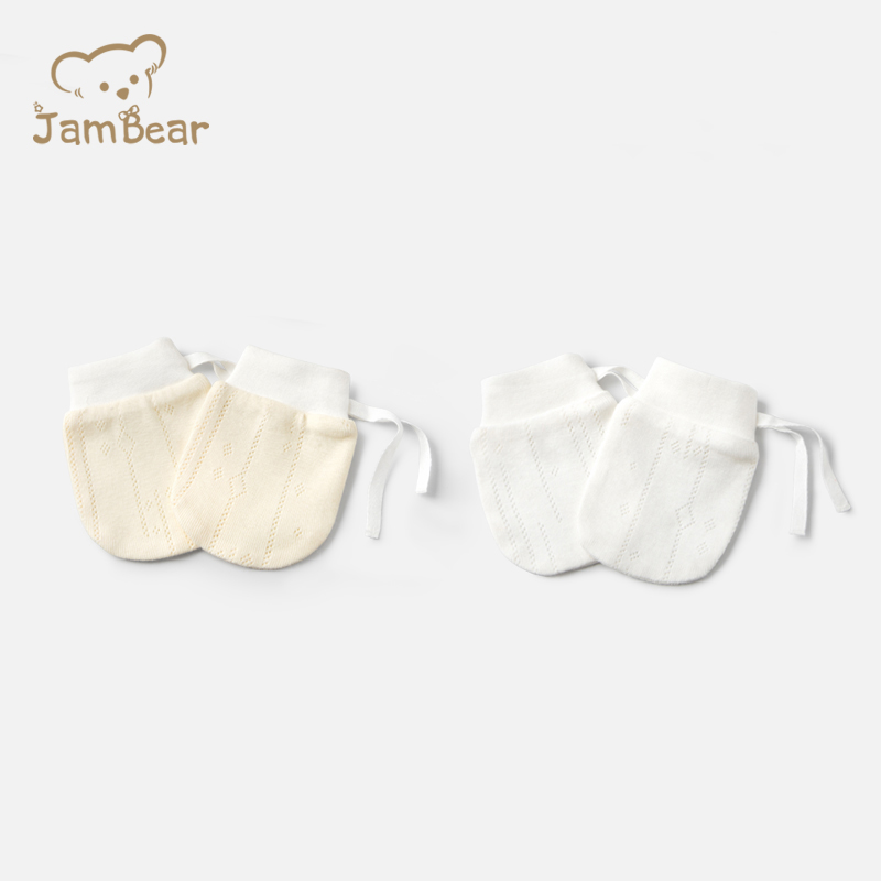JamBear Новорожденные малыши не хватает варежки Новорожденные против захвата лица артефакт теплые детские варежки