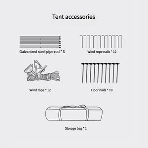 Precio de fábrica <span class=keywords><strong>Tipi</strong></span> Tent Event, Large Tente Glamping con protección solar Anti-mosquito impermeable <span class=keywords><strong>para</strong></span> Festival Event Camping - Product Image 6