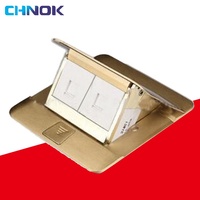 CHNOK OEM Prix Compétitif Boîtier de Sol Commercial en Acier Inoxydable Or/Argent avec Prise de Courant Garantie 10 Ans ISO9001:2000 CE