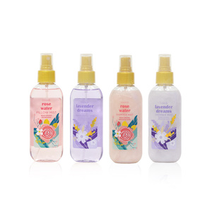 Body spray mist spray with shimmer