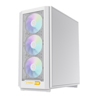 GAMEMAX F46 Mid Tower MicroATX Gaming Computer Case with Fan Back Plug ATX PSU in Stock for Desktop PCs