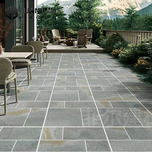 Carreaux de céramique de sol écologiques pour villa cour 600x600 Carreaux de porcelaine d'extérieur antidérapants aspect granit carré parking - Product Image 2