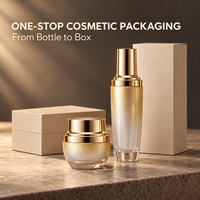 Ensemble d'emballages cosmétiques en verre personnalisés 20ml 30ml 50ml 100ml 120ml Flacons pompe pour sérum et lotion 20g 30g 50g Pots à crème
