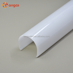 Polycarbonate vòng ánh sáng màu trắng sữa khuếch tán bìa cho đèn <span class=keywords><strong>LED</strong></span> Tùy chỉnh thực hiện dòng Nhựa chụp đèn cho văn phòng ánh sáng Trần - Product Image 4