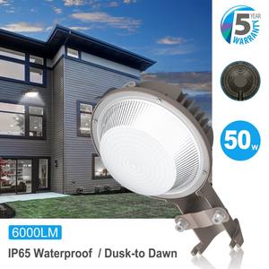 Projecteur LED 80W 50W pour extérieur, éclairage crépusculaire, 11200LM 5000K, éclairage de sécurité IP65, projecteurs extérieurs pour cour et entrepôt - Product Image 2