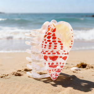 קליפס ציפורן קונוס אישי בעברית עם קליפס שיער אצטט לחופשת קיץ סִגְנוֹן בהוואי בסגנון אירופאי ואמריקאי, קליפס שיער בהתאמה אישית - Product Image 2