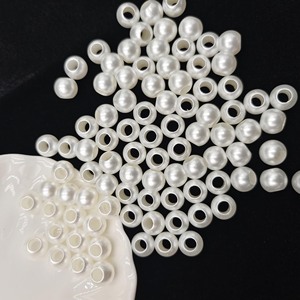 Grand trou traversant en vrac perles en plastique bricolage à la main tressé Bracelet faisant des perles connecteur résultats de bijoux sac fausse perle - Product Image 5