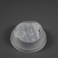 Tapas de plástico de 90 mm de un solo uso para vasos - Tapas multifuncionales mate de una pieza de alta cobertura