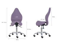 Chaise d'utilisation de concepteur en forme de selle à dossier haut sans bras HY7014