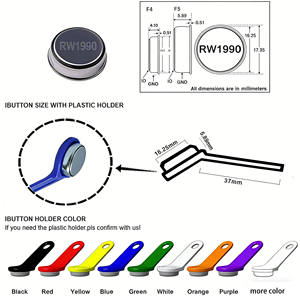 iButton รุ่น RW1990 Touch Memory จากโรงงานโดยตรง ใช้แทน iButton รุ่น DS1990A-F5  ตัวเรือนสแตนเลส สำหรับระบบควบคุมการเข้าออก - Product Image 5