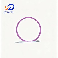 Cable de Conexión Óptica Multimodo OM4 Premium de 1 Fibra, Seleccionable LC SC ST FC, Violeta Erika, 50/125um, Ultra Alta Capacidad de Banda