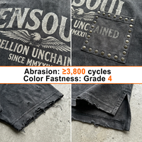 T-shirt Homme Oversize Vintage Délavé à l'Acide 280 GSM en Coton Lourd avec Poche à Rivets et Personnalisation Complète