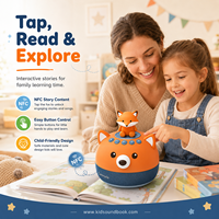 Jouet Lecteur Audio NFC |   Boîte d'histoires interactives intelligente pour enfants, contenu éducatif, cartes interactives, batterie rechargeable, fabrication