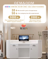 Comptoir de réception personnalisable, durable, moderne, de luxe léger, en bois, avec éclairage LED, idéal pour les salons de beauté, les hôtels et les centres commerciaux – Vente directe usine