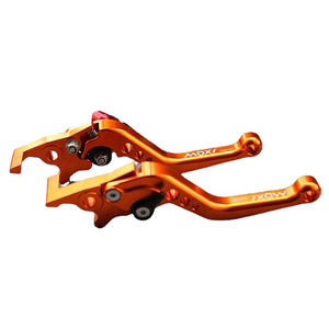 Mango de freno de bicicleta de aluminio mecanizado CNC, alambre de acero inoxidable, Pedal EDM, palanca de bocina de manillar para motocicleta, freno Premium - Product Image 2