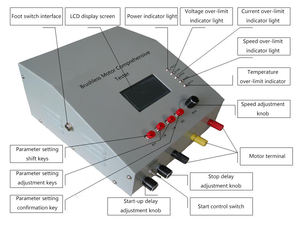 เครื่องทดสอบมอเตอร์ไร้แปรงถ่าน 30V‑75V 5A‑300A เครื่องตรวจจับประสิทธิภาพความเร็วมอเตอร์กระแสตรงสามเฟสสำหรับการทดสอบมอเตอร์โดรน - Product Image 4