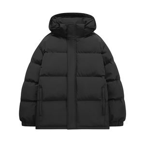 Logotipo personalizado 2025 abajo y ropa acolchada de algodón invierno para hombres nuevo estilo de Hong Kong abrigo suelto de talla grande pan con capucha juvenil - Product Image 3