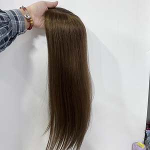 Emeda vô hình 15*16cm tiêm lụa cơ sở Topper Remy Trinh Nữ tóc con người với clip phụ nữ tóc mảnh - Product Image 3