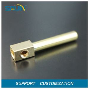 विद्युत सॉकेट प्लग धातु भागों मशीनीकृत <span class=keywords><strong>10</strong></span> ए ठोस पीतल पिन टर्मिनल के साथ <span class=keywords><strong>10</strong></span> ए ठोस पीतल पिन टर्मिनल - Product Image 2