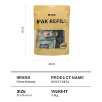 Kit de Ravitaillement IFAK Rhino Rescue pour Urgences, Kit de Survie Premiers Secours, Trousse de Traumatisme avec Fournitures Médicales d'Urgence