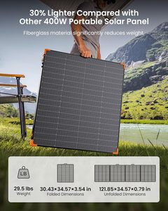 Panneau solaire portable ZOUPW 450W 38V N-Type 16BB 25% Haute efficacité Chargeur solaire pliable EcoFlow Delta/Anker - Product Image 5