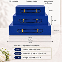 Boîte cadeau en papier pliable avec poignée en PU et fermeture magnétique, en stock, emballage cadeau cosmétique en carton pliable en une seule pièce