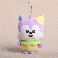 Nouveau porte-clés en peluche mignon Kawaii, mini-animal en peluche doux, jouet pour sac, breloque, pendentif, décoration de sac à dos