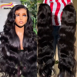 Installation sans compétence requise, Perruque Lace Front 13x6 HD Transparente Sans Colle, Cheveux Humains Vietnamiens Grade 12A, Ondulation Body Wave, Longue Longueur, Double Chevelure - Product Image 1