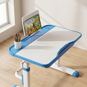 Set di <span class=keywords><strong>scrivania</strong></span> e sedia per bambini per studenti della scuola primaria, tavolo sollevabile moderno e minimalista in ferro per la sala studio - Product Image 4