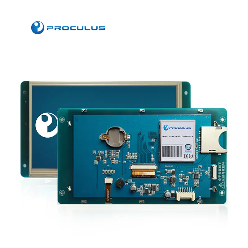 Proculus 7 Inch Uart Ttl Uart Rs232 Touch Screen Panel Oled Lcd Display Module Controller Factory 100% Original TFT 7.0inch 7.0"
