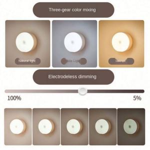 Smart Home <b>Motion</b> <b>Sensor</b> <b>LED</b> USB Rechargeable Durable Sustainable Portable Modern NightLight Bedroom Staircase Hallway Wardrobe - Product Image 4