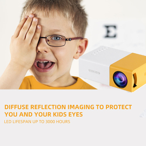 Topleo YG300 Kids Gift Projector Android <b>Smart</b> Home Portable Video Led Screen 4k Projecteur Yg300 Mini YG300 Mini Projector Yg30 - Product Image 2