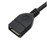 Câble USB 2.0 personnalisé mâle-femelle avec gaine en PVC, conducteur en cuivre étamé, conforme RoHS, pour souris d'ordinateur, clavier, lecteur DVD