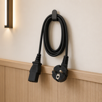 Europäischer 3-Pol Schuko-Stecker C13 Stromkabel T-förmig 2-polig 220V AC 10A für Computer Industrieausrüstung Haushaltsgeräte Außeneinsatz
