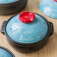 Casseroles avec couvercle, 1 pièce, marmite chauffante à aliments, en céramique, étanche au feu, pour la soupe, vente en gros