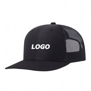 Custom Trucker Men Outdoor Mesh <b>Cap</b> With Curved Brim, Adjustable Baseball Hat for <b>Hiking</b> & Fishing Promotion - Product Image 2
