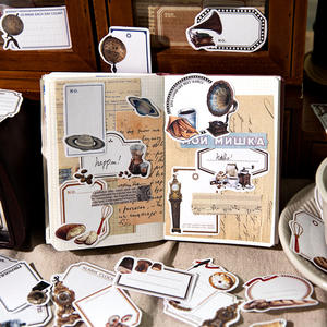 Paquete de pegatinas de papel, serie de tiempo de dedo Bala, cuaderno artístico Retro, bricolaje, Material de Base decorativo, 6 modelos, 30 Uds. - Product Image 5