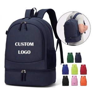 Sac à dos de sport en nylon imperméable avec logo personnalisé, sacs d'école, sacs de voyage, randonnée, basketball, football, soccer, unisexe, décontracté - Product Image 1