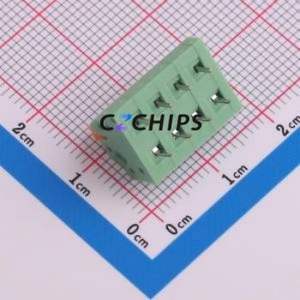 1862068 Spring Terminal Block Through hole Component (THT),P=3.5mm Connector 3.5mm Green Through Hole 4P - Product Image 2