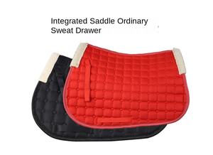 <span class=keywords><strong>Tapis</strong></span> de selle en cuir complet-Style classique respirant confortable et antidérapant pour l'équitation - Product Image 6