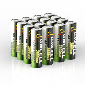 แบตเตอรี่แบบชาร์จได้ Ni-Mh ขนาด AA 1.2 โวลต์ 2600mAh แพ็ค 16 ก้อน บรรจุภัณฑ์แบบกำหนดเองพร้อมโลโก้สำหรับของเล่น - Product Image 1