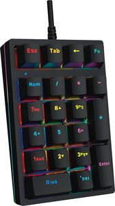 ปุ่มกดตัวเลข USB Type C คีย์บอร์ดตัวเลขเชิงกล RGB Backlight ขยายรูปแบบสําหรับแล็ปท็อปเดสก์ท็อปแคชเชียร์ - Product Image 4