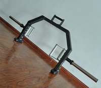 Barre hexagonale en acier pour haltères de musculation avec plusieurs options de préhension, capacité de charge de 500 kg