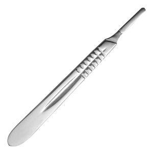 Manche de lame de scalpel manuel en acier inoxydable avec logo personnalisé, instrument chirurgical de haute qualité certifié CE pour usage hospitalier - Product Image 1