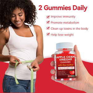 Cuka sari apel Gummies cepat metabolisme membakar lemak menurunkan berat badan suplemen B9 <span class=keywords><strong>B12</strong></span> <span class=keywords><strong>vitamin</strong></span> untuk remaja - Product Image 5
