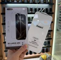 Protection d'écran en verre trempé Xmart sans bordure, antistatique, clarté 8K, pour iPhone Duo 12 13 14 15 16 17 18 Pro Max, dureté 9H