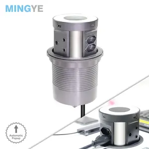 Solution électrique pour table de conférence, avec prise d'afrique du sud et chargeur USB sans fil - Product Image 1