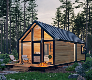 Ánh sáng khung thép bão bằng chứng log cabin Bộ dụng cụ prefab biệt thự nhà để bán với AU <span class=keywords><strong>NZ</strong></span> tiêu chuẩn - Product Image 3