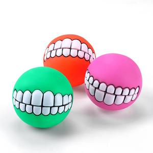 Juguete Masticable para Perros con Sonido de Pelota de Dientes, Ecológico, Duradero, de Vinilo Resistente a Mordeduras para Perros Pequeños/Medianos/Grandes - Product Image 2